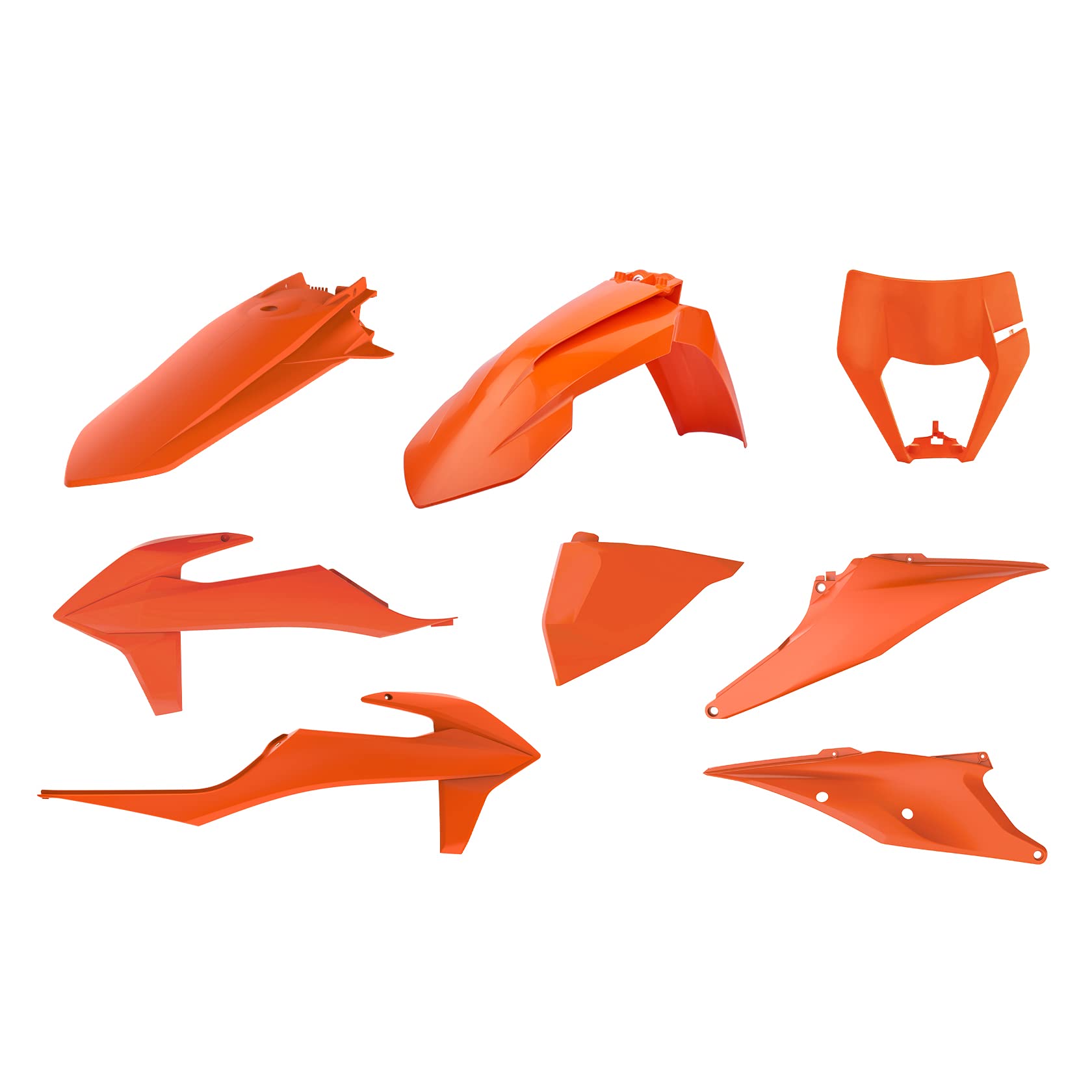 POLISPORT 90914 - Polisport Enduro Plastic Replica Kit für diejenigen, die OEM-Qualität suchen für KTM Motorräder in Farbe orange von Polisport