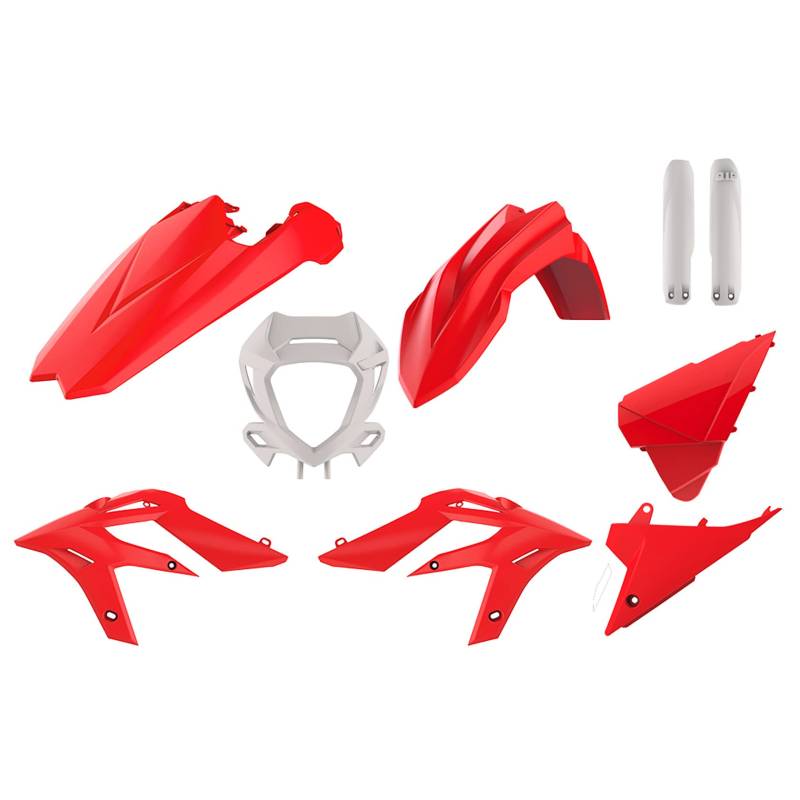 POLISPORT 91059 - Polisport Enduro Plastic Replica Kit für diejenigen, die OEM-Qualität suchen für BETA Motorräder in Farbe rot/weiß von Polisport