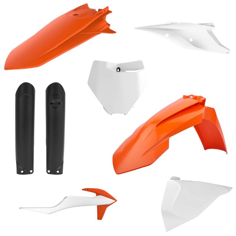 POLISPORT 91071 - Polisport MX Plastic Replica Kit für diejenigen, die OEM-Qualität suchen für KTM Motorräder in Farbe OEM von Polisport