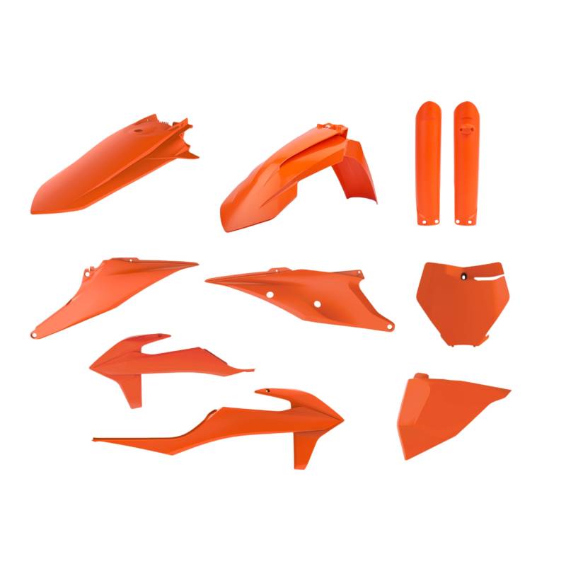 POLISPORT 91072 - Polisport MX Plastic Replica Kit für diejenigen, die OEM-Qualität suchen für KTM Motorräder in Farbe orange von Polisport