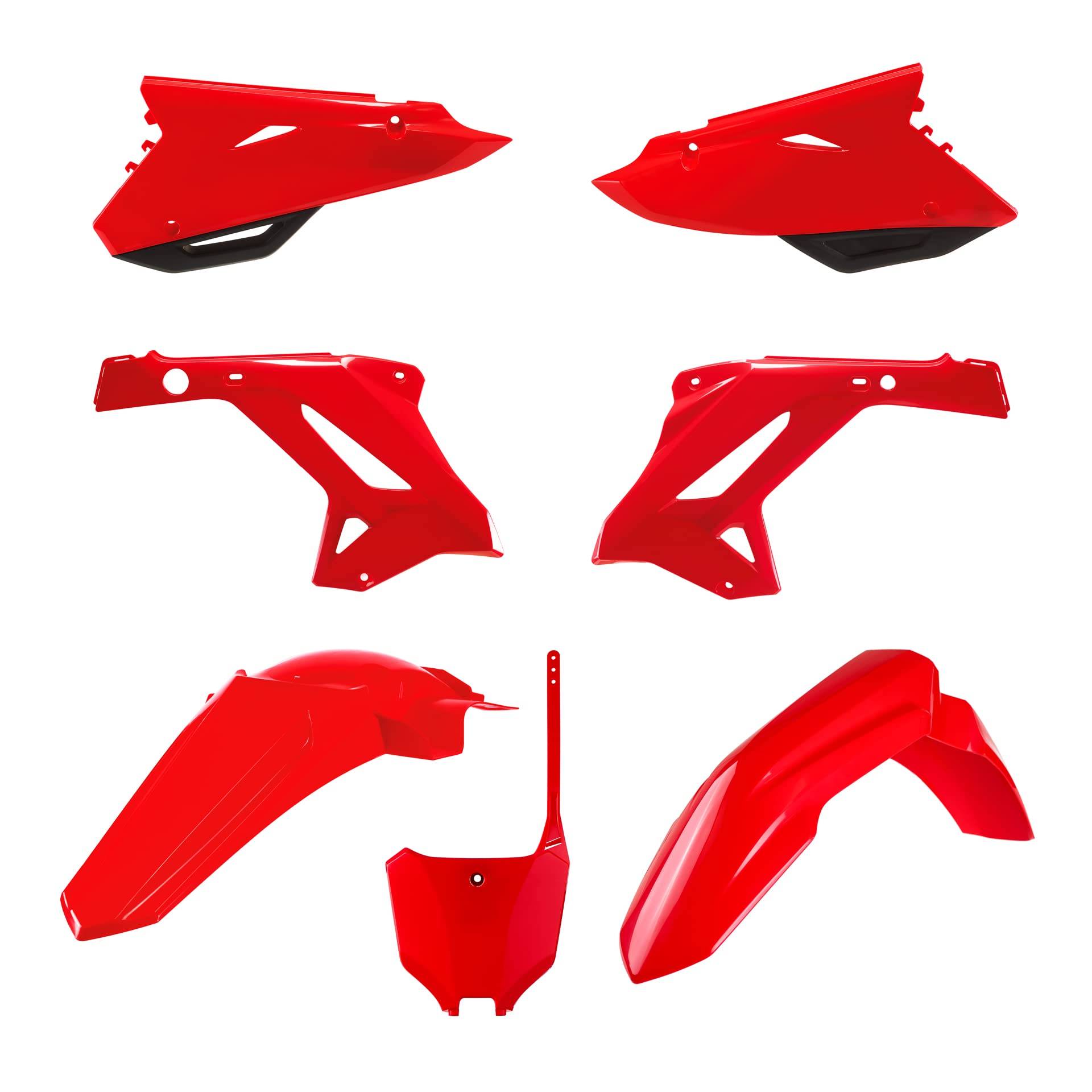 POLISPORT 91309 - Polisport MX Restyling Replica Kit für diejenigen, die OEM-Qualität suchen für Honda Motorräder in Farbe rot von Polisport