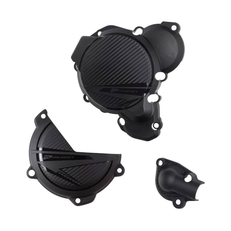 POLISPORT 91375 - Motorabdeckungen Schutz-Kit KTM, HUSQVARNA Schwarz von Polisport