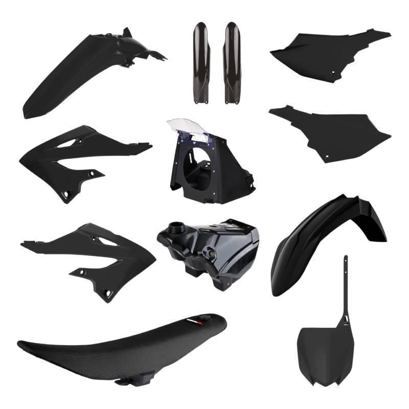 POLISPORT 91573 - Kit Restyling Yamaha YZ 125/250 02-21 Schwarz von Polisport