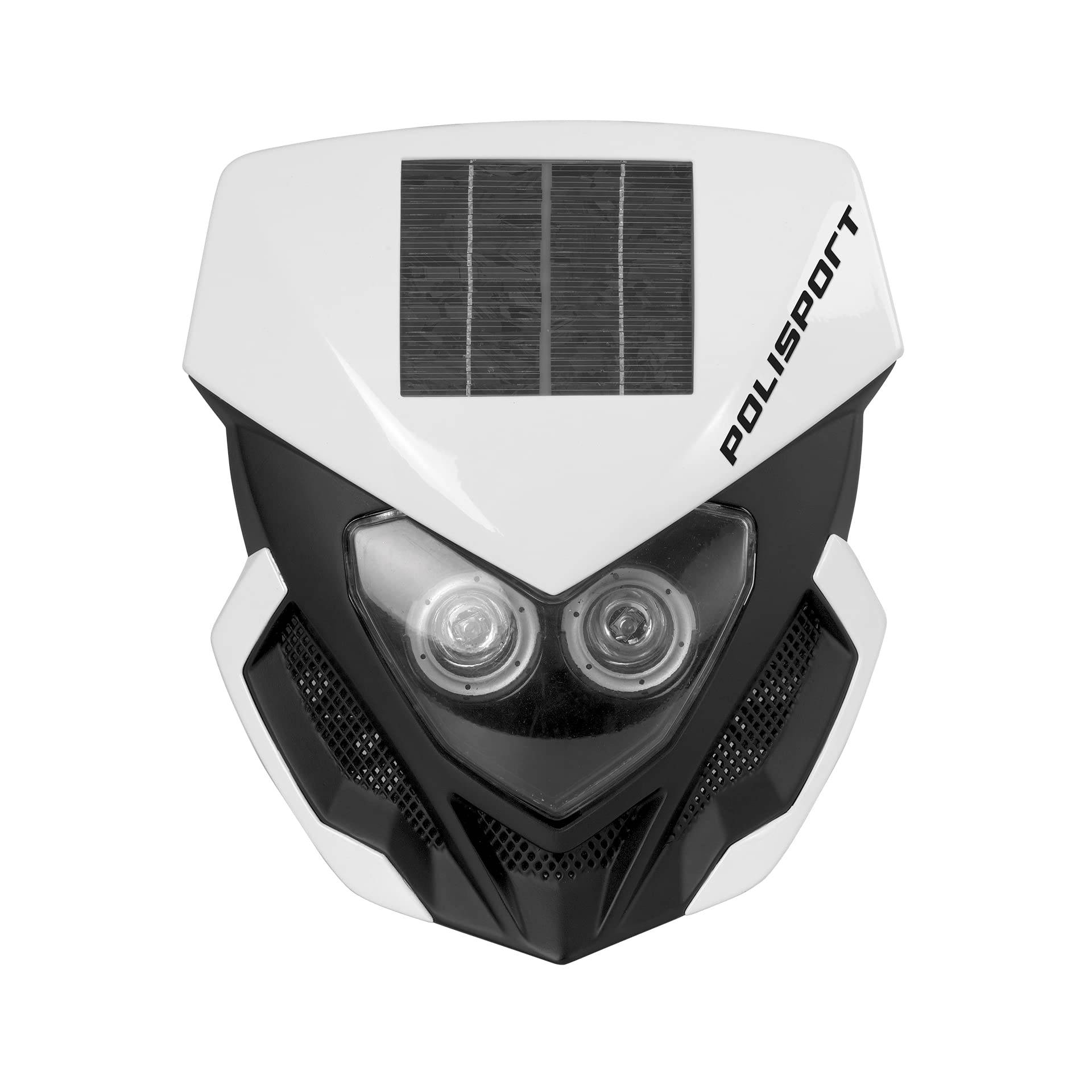 Polisport 8668900001 - LOOKOS EVO-Scheinwerfer mit Akku und Solarpanel aus Polypropylen mit LED-Lampe, kompatibel mit allen Motocross-/Enduro-Modellen in Farbe weiß/schwarz Polisport 8668900001 - LOOKOS EVO-Scheinwerfer mit Akku und Solarpanel aus Polypropylen mit LED-Lampe, kompatibel mit allen Motocross-/Enduro-Modellen in Farbe weiß/schwarz von Polisport