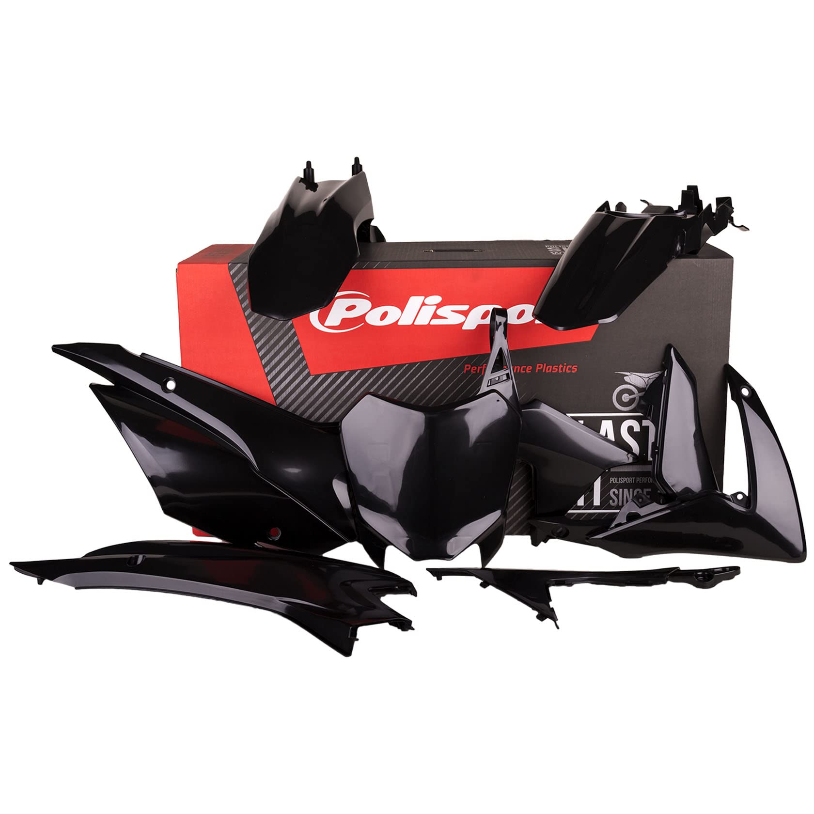Polisport 90539 MX Kunststoff Komplett Kit für Honda CRF110F, Schwarz von Polisport