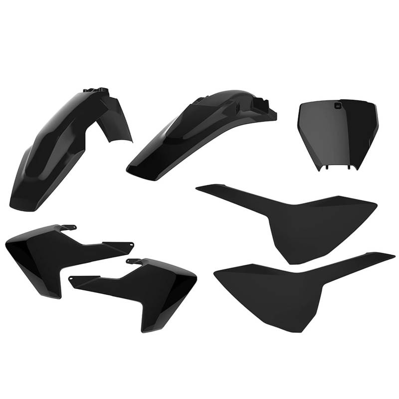 Polisport Husqvarna TC,FC - MX Replica Kunststoff-Kit Schwarz - Modelle 2016-18 von Polisport
