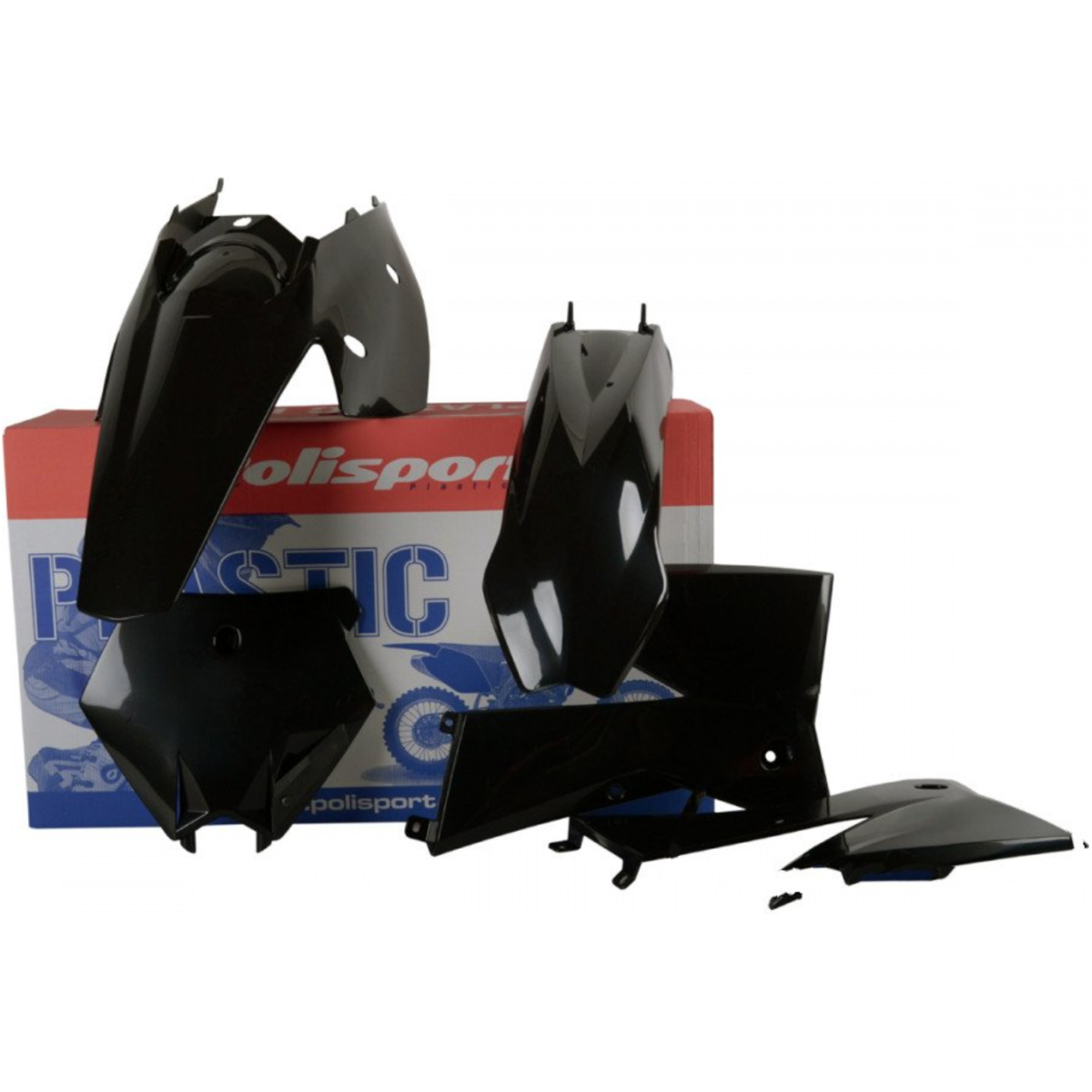 Verkleidung schutzblech abdeckung komplett kit schwarz 90195 Verkleidung schutzblech abdeckung komplett kit schwarz 90195 von Polisport