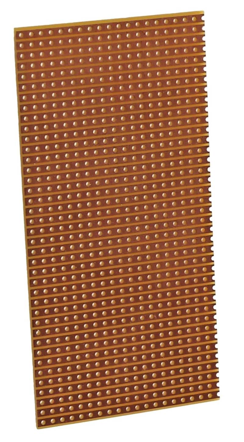 Streifenrasterplatine, 50x90mm, RM2,54 von Pollin-Choice