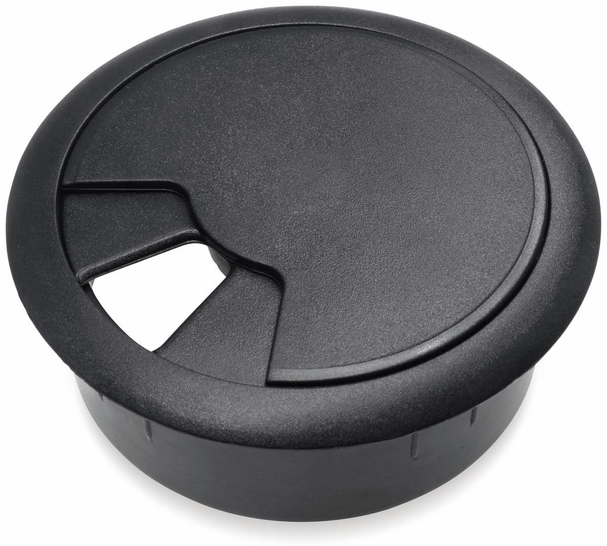 Kabeldurchführung für Arbeitsplatten, schwarz, 50 mm, ABS Kabeldurchführung für Arbeitsplatten, schwarz, 50 mm, ABS von Pollin