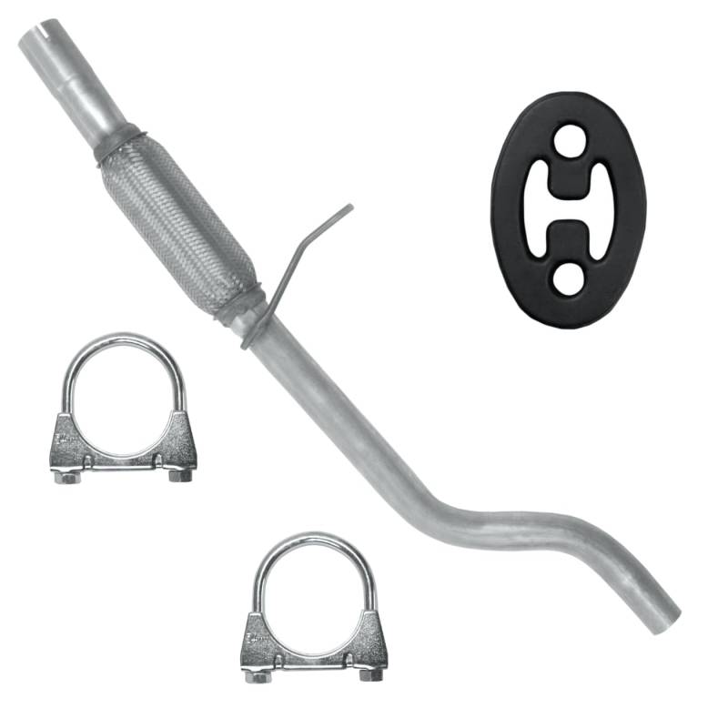 Schalldämpferset Auspuff Abgasrohr für Fiat Seicento 1 I 2000-01/2010 1.1 Schrägheck von Polmo