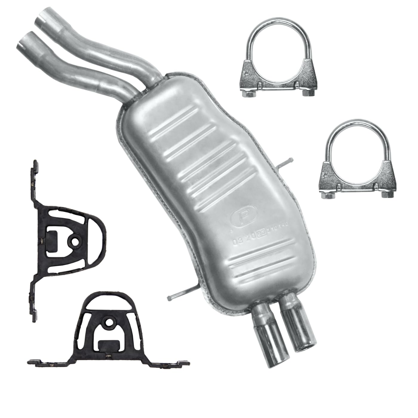 Schalldämpferset Auspuff Endtopf für BMW 3er E46 1998-02/2005 2.2 2.5 3.0 Schalldämpferset Auspuff Endtopf für BMW 3er E46 1998-02/2005 2.2 2.5 3.0 von Polmo