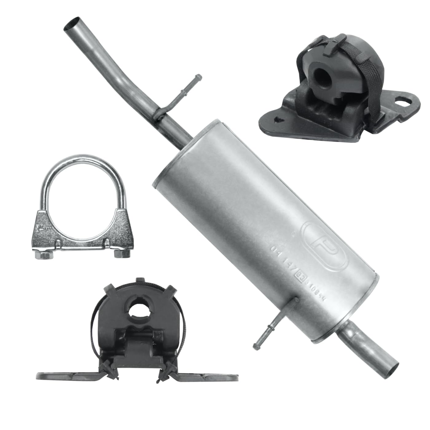 Schalldämpferset Auspuff Endtopf für Citroen C3 1 I 2002-08/2005 1.1 Schrägheck Schalldämpferset Auspuff Endtopf für Citroen C3 1 I 2002-08/2005 1.1 Schrägheck von Polmo