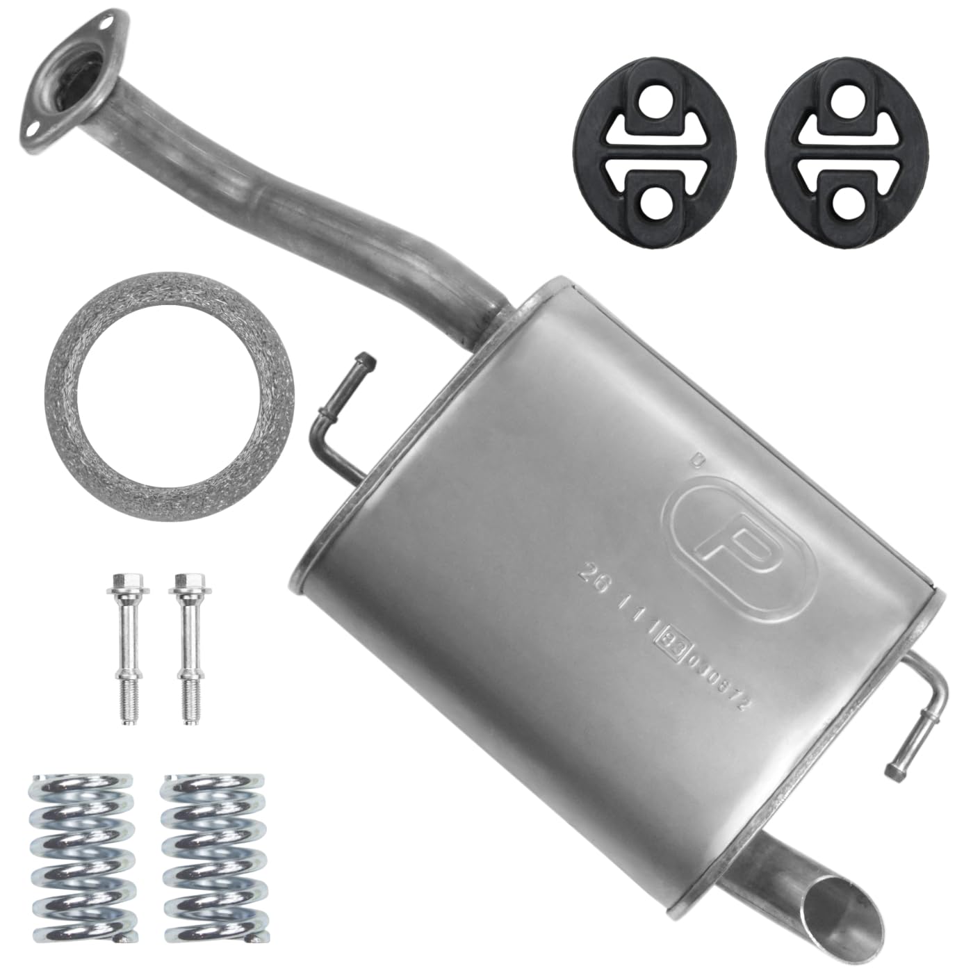 Schalldämpferset Auspuff Endtopf für Corolla 9 IX E12 2002-01/2007 1.4 1.6 Schrägheck Schalldämpferset Auspuff Endtopf für Corolla 9 IX E12 2002-01/2007 1.4 1.6 Schrägheck von Polmo