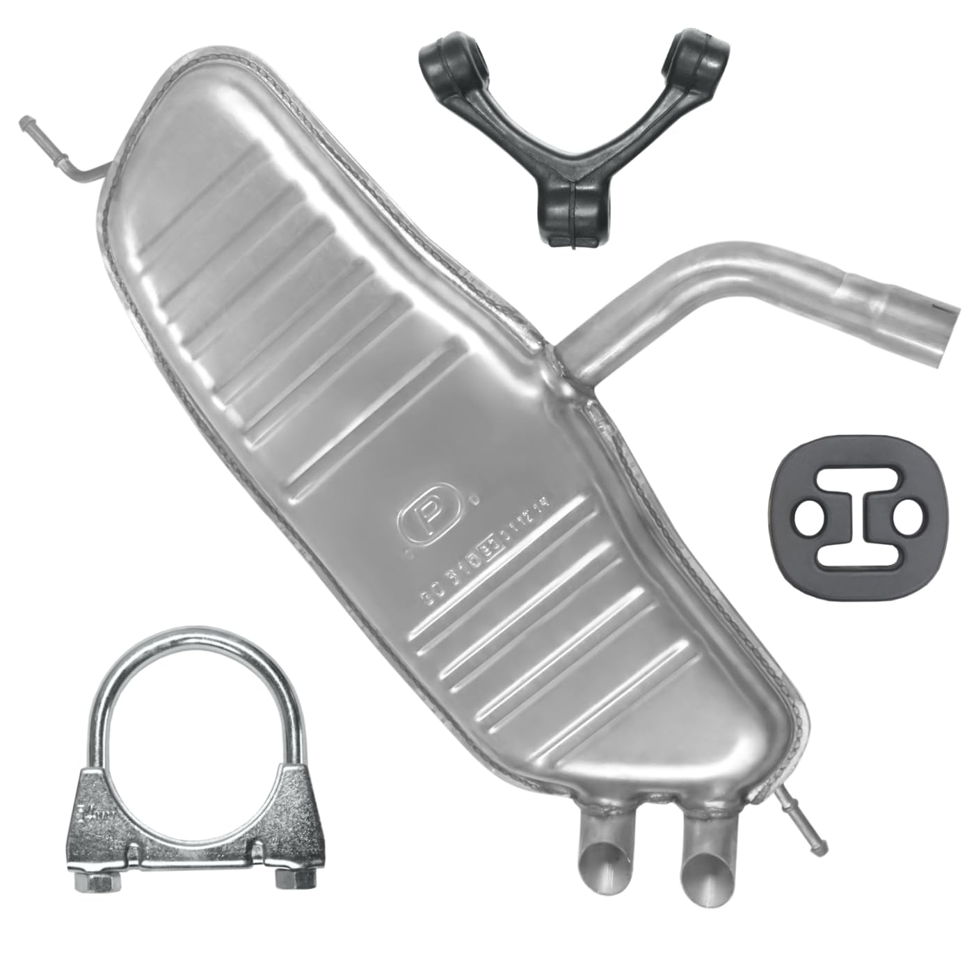 Schalldämpferset Auspuff Endtopf für Golf Plus 5 V 2005-01/2009 1.9 TDI Schalldämpferset Auspuff Endtopf für Golf Plus 5 V 2005-01/2009 1.9 TDI von Polmo