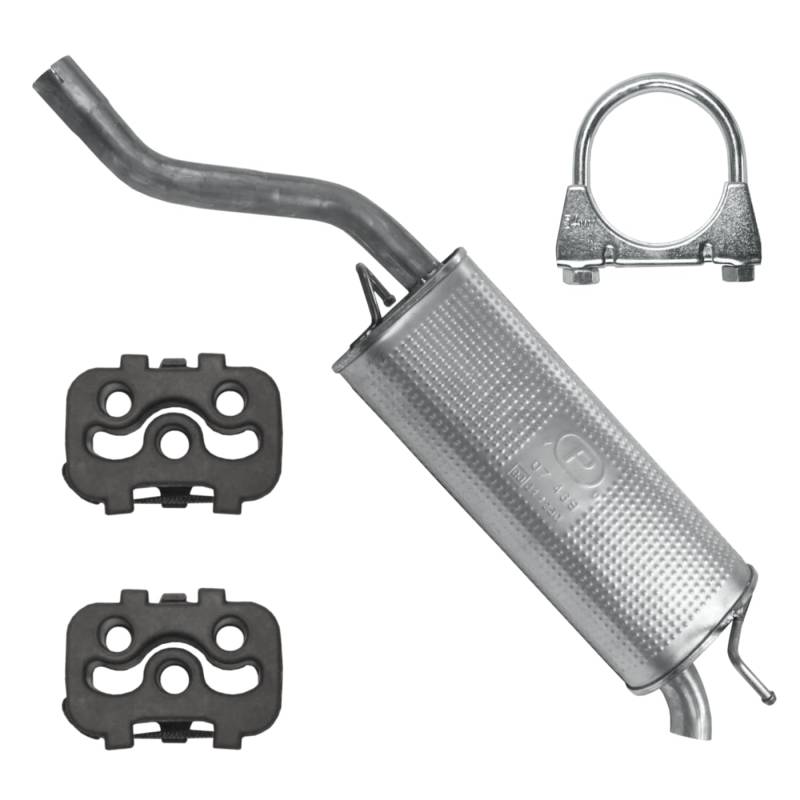 Schalldämpferset Auspuff Endtopf für Opel Corsa 4 IV D 2006-12/2009 1.3 CDTI 1.3 CDTI 1.3 CDTI Schrägheck von Polmo