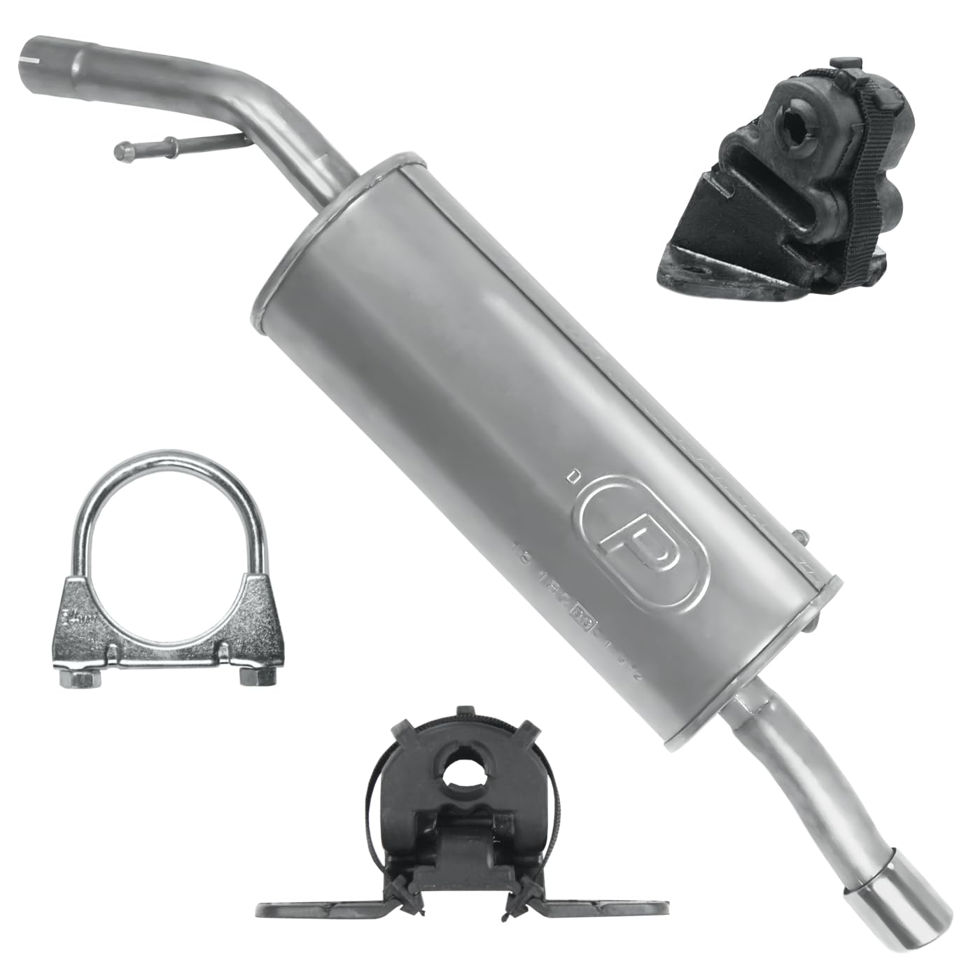 Schalldämpferset Auspuff Endtopf für Peugeot 207 1 I 2007-2013 1.4 1.6 Cabrio Schalldämpferset Auspuff Endtopf für Peugeot 207 1 I 2007-2013 1.4 1.6 Cabrio von Polmo