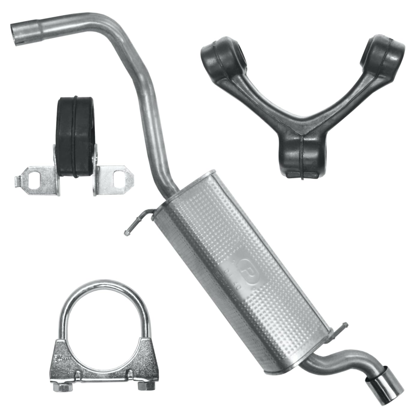 Schalldämpferset Auspuff Endtopf für Polo 5 V 6R 2009-2017 1.2 TSI Schrägheck Schalldämpferset Auspuff Endtopf für Polo 5 V 6R 2009-2017 1.2 TSI Schrägheck von Polmo