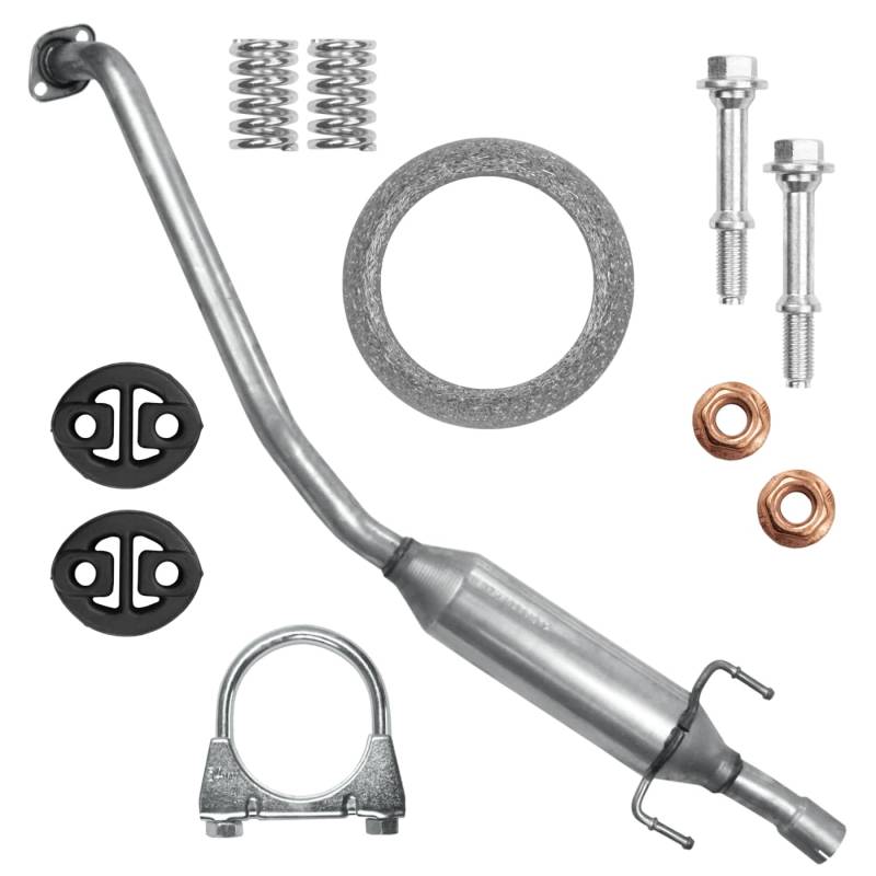 Schalldämpferset Auspuff Mitteltopf für Corolla 9 IX E12 2002-01/2007 1.4 1.6 Schrägheck von Polmo