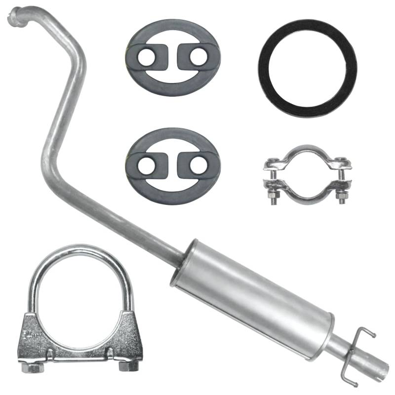 Schalldämpferset Auspuff Mitteltopf für Yaris Verso 1 I P2 1999-2005 1.3 1.5 von Polmo