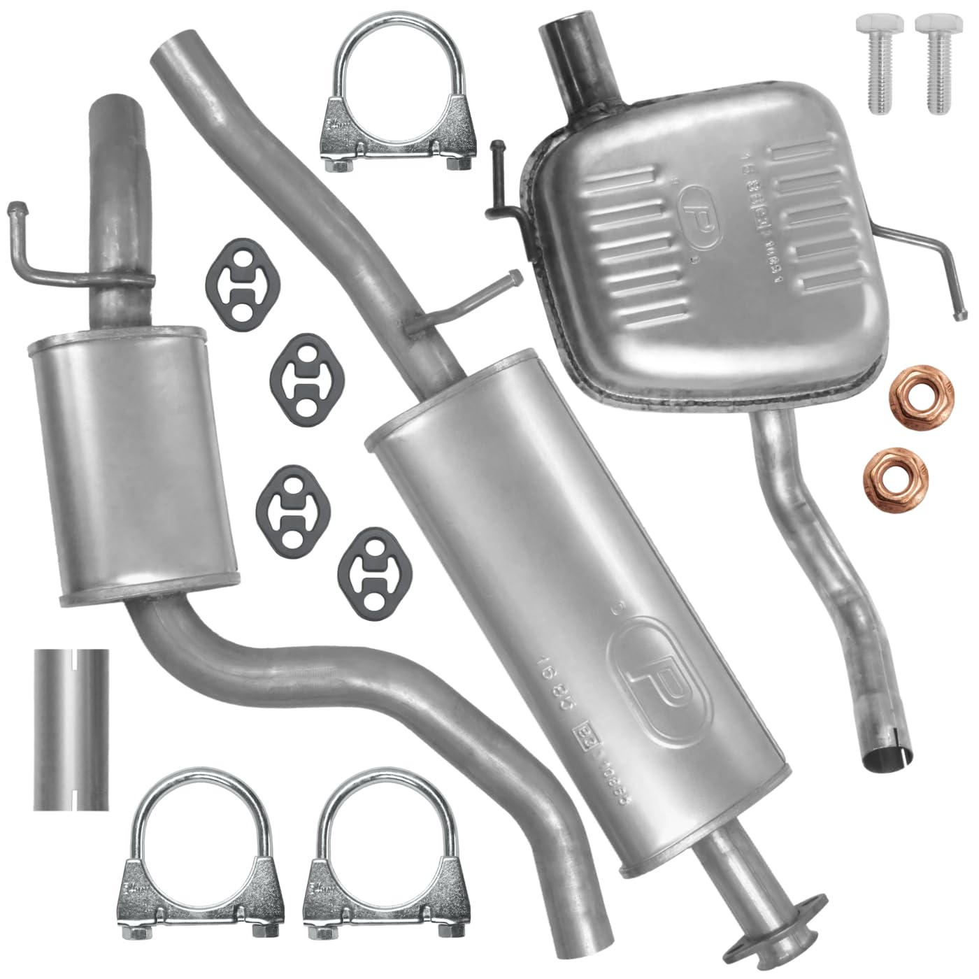 Schalldämpferset Auspuffanlage Auspuff für Alfa Romeo 147 937 2000-2010 1.6 2.0 Schrägheck Schalldämpferset Auspuffanlage Auspuff für Alfa Romeo 147 937 2000-2010 1.6 2.0 Schrägheck von Polmo