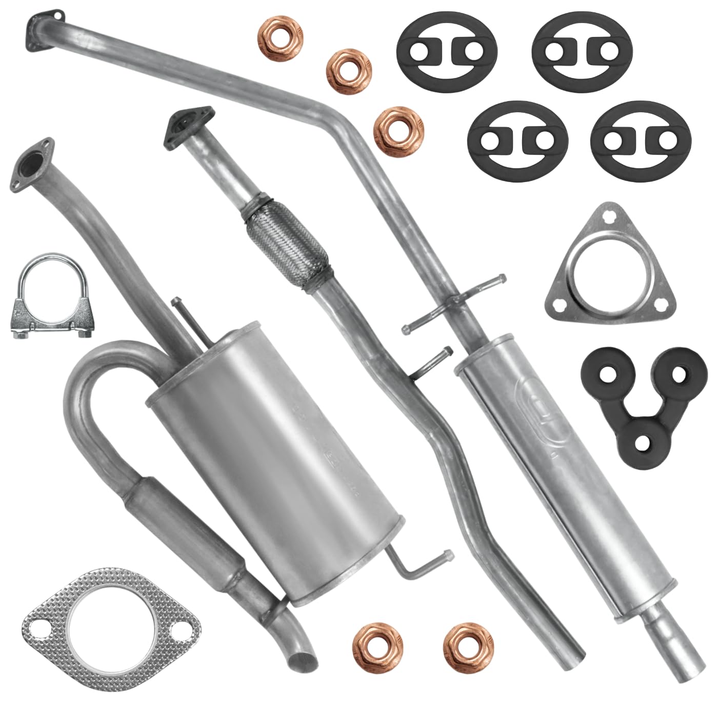 Schalldämpferset Auspuffanlage Auspuff für Chevrolet Matiz 1 I 2005-02/2010 0.8 Schalldämpferset Auspuffanlage Auspuff für Chevrolet Matiz 1 I 2005-02/2010 0.8 von Polmo