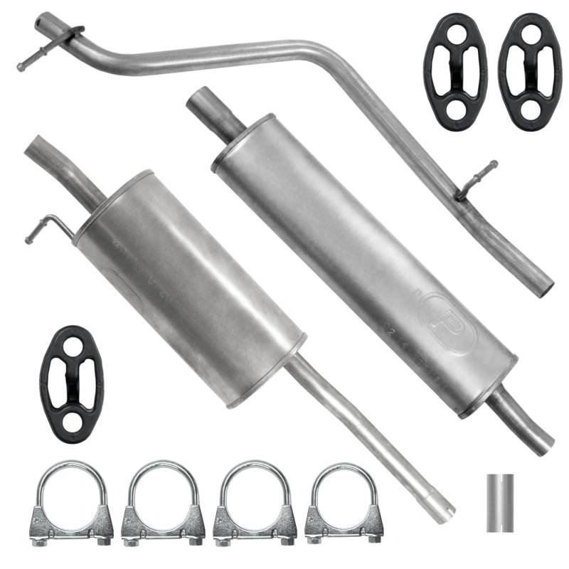 Schalldämpferset Auspuffanlage Auspuff für Dacia Logan 1 I Kombi 2007-08/2013 1.6 von Polmo