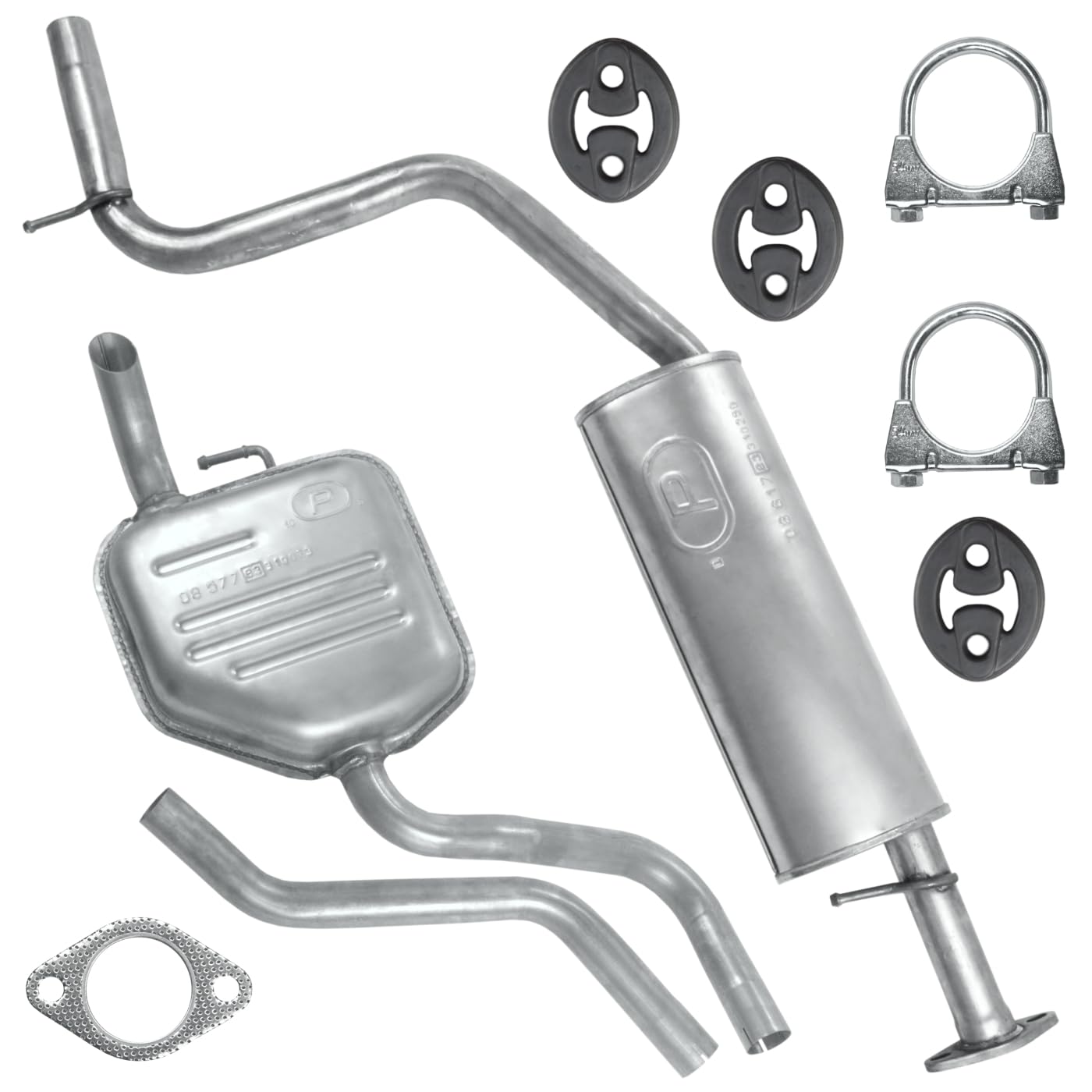 Schalldämpferset Auspuffanlage Auspuff für Mondeo 3 III MK3 Kombi 2000-03/2007 1.8 2.0 Schalldämpferset Auspuffanlage Auspuff für Mondeo 3 III MK3 Kombi 2000-03/2007 1.8 2.0 von Polmo