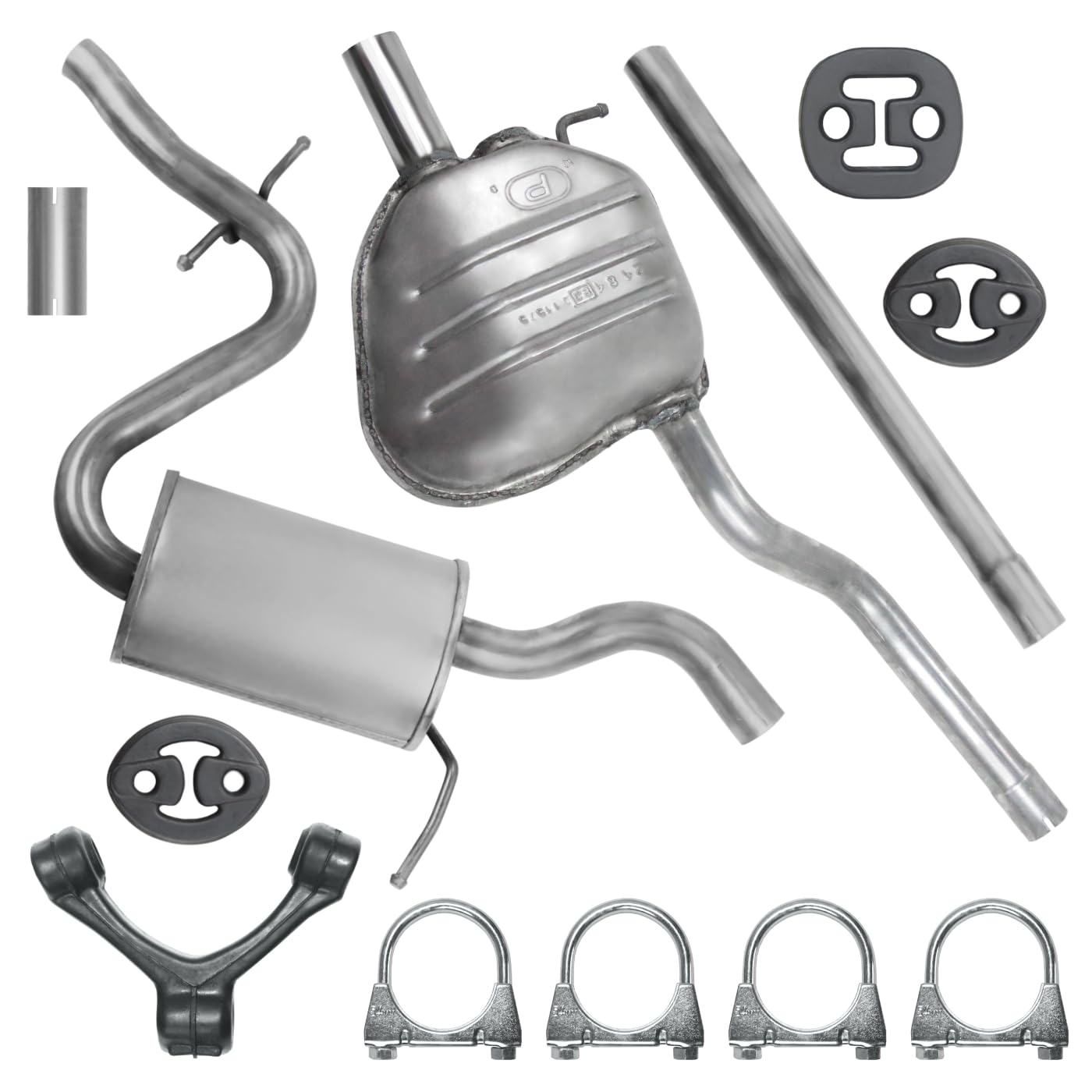 Schalldämpferset Auspuffanlage Auspuff für Octavia 2 II 2004-06/2013 1.6 Schalldämpferset Auspuffanlage Auspuff für Octavia 2 II 2004-06/2013 1.6 von Polmo