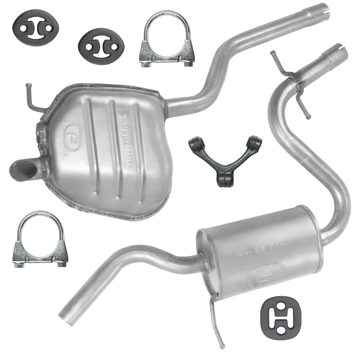 Schalldämpferset Auspuffanlage Auspuff für Octavia 2 II 2004-10/2008 1.6 FSI Schalldämpferset Auspuffanlage Auspuff für Octavia 2 II 2004-10/2008 1.6 FSI von Polmo