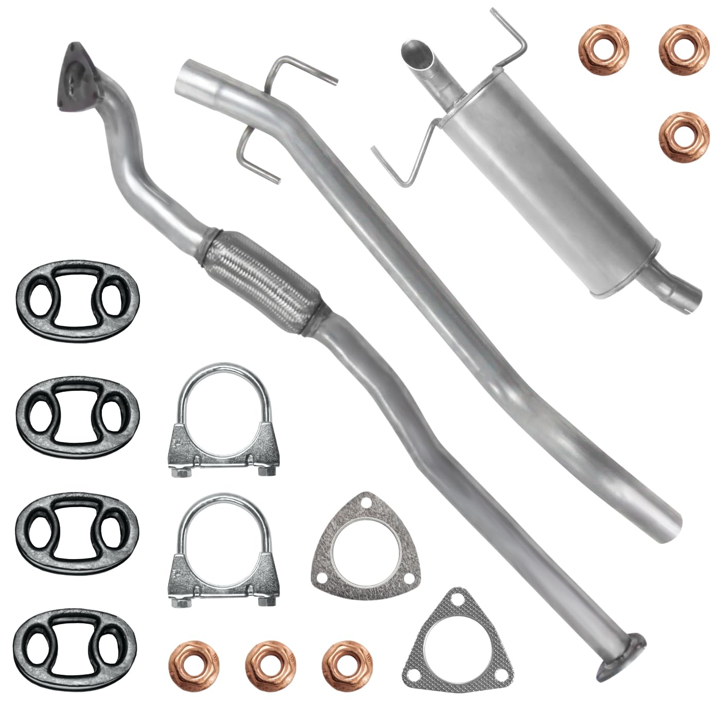 Schalldämpferset Auspuffanlage Auspuff für Opel Astra 3 III H Schrägheck,GTC 2004-12/2009 1.9 CDTI Schalldämpferset Auspuffanlage Auspuff für Opel Astra 3 III H Schrägheck,GTC 2004-12/2009 1.9 CDTI von Polmo