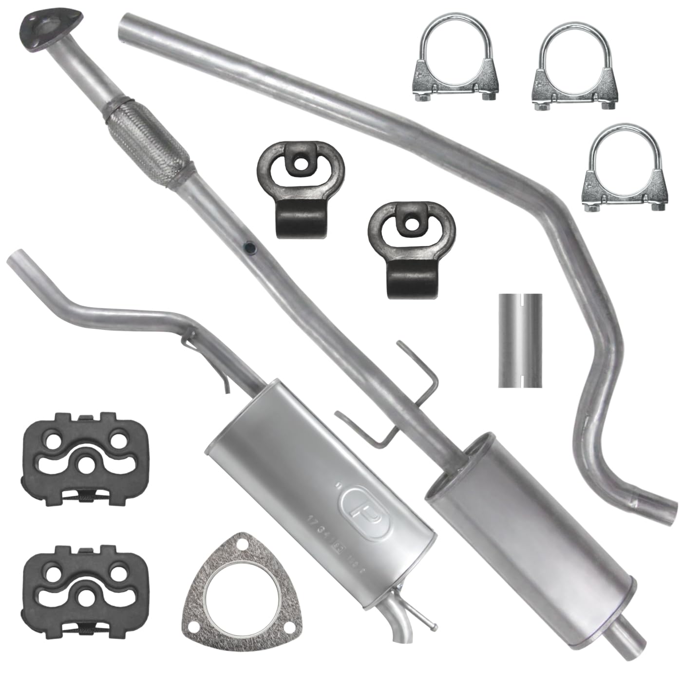Schalldämpferset Auspuffanlage Auspuff für Opel Corsa 4 IV D 2006-2014 1.0 Schalldämpferset Auspuffanlage Auspuff für Opel Corsa 4 IV D 2006-2014 1.0 von Polmo
