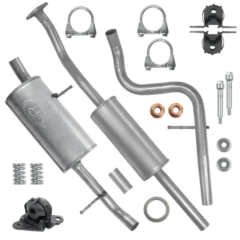 Schalldämpferset Auspuffanlage Auspuff für Peugeot 1007 1 I 2005-2009 1.6 von Polmo