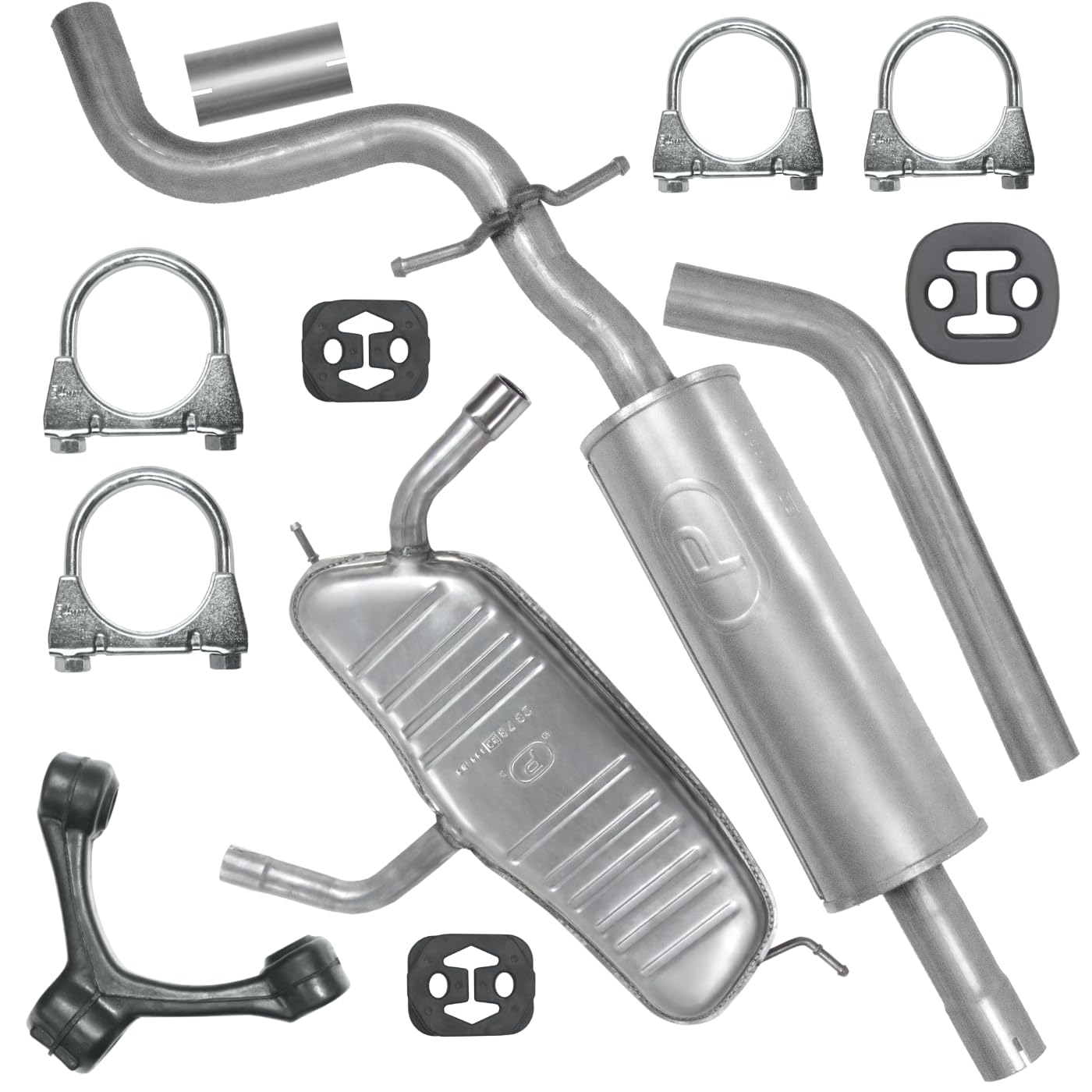 Schalldämpferset Auspuffanlage Auspuff für Seat Leon 2 II 2005-12/2012 1.6 Schalldämpferset Auspuffanlage Auspuff für Seat Leon 2 II 2005-12/2012 1.6 von Polmo