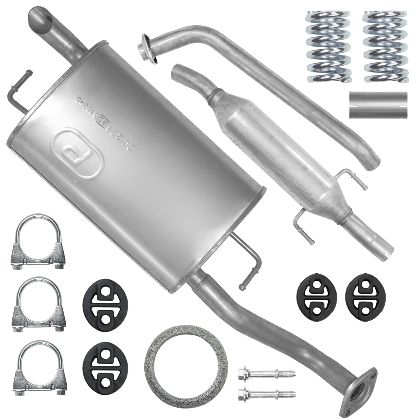 Schalldämpferset Auspuffanlage Auspuff für Toyota Corolla 9 IX E12 2004-02/2007 1.4 1.6 Schalldämpferset Auspuffanlage Auspuff für Toyota Corolla 9 IX E12 2004-02/2007 1.4 1.6 von Polmo
