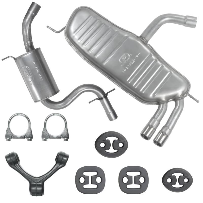 Schalldämpferset Auspuffanlage Auspuff für VW Golf 5 V Schrägheck 2004-02/2009 2.0 TFSI von Polmo