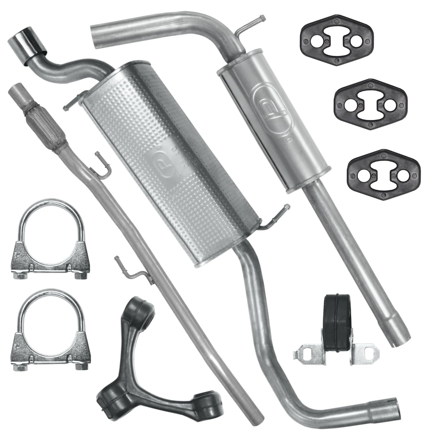 Schalldämpferset Auspuffanlage Auspuff für VW Polo 5 V 6R 2009-2017 1.2 TSI Schrägheck Schalldämpferset Auspuffanlage Auspuff für VW Polo 5 V 6R 2009-2017 1.2 TSI Schrägheck von Polmo