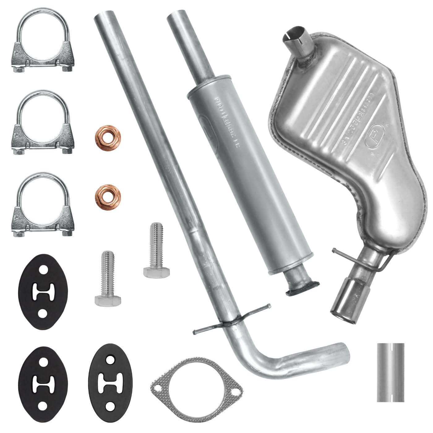 Schalldämpferset Auspuffanlage Auspuff für Volvo S60 1 I 2001-04/2010 2.0 2.4 T 2.4 D Schalldämpferset Auspuffanlage Auspuff für Volvo S60 1 I 2001-04/2010 2.0 2.4 T 2.4 D von Polmo