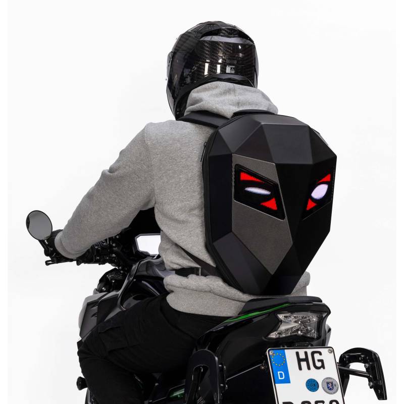 POLO LED Rucksack Hartschale schwarz 36 x 18 x 49 cm von Polo