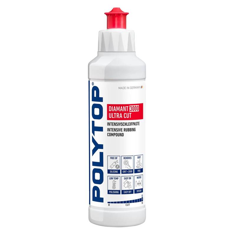 Polytop Diamant Ultra Cut 3000 Profi Intensivschleifpaste Schleifpaste Politur 250 ml von Polytop