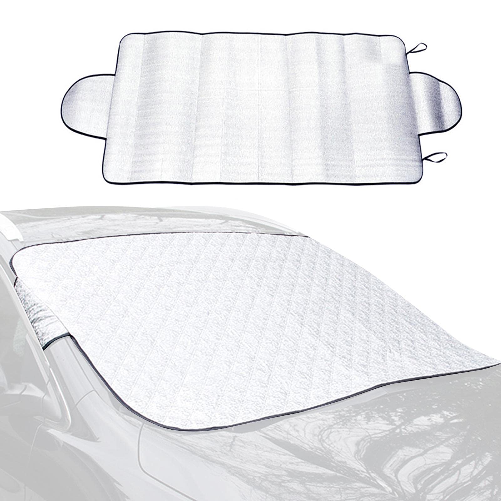 Frontscheibenabdeckung Auto,Scheibenabdeckung Frontscheibe Abdeckung Windschutzscheibe Abdeckung Schneeabdeckung Frostschutz Auto Frontscheibe Eisschutzfolien Schneeschutz (150 X 70cm / 59,06 Bis 27,5 Frontscheibenabdeckung Auto,Scheibenabdeckung Frontscheibe Abdeckung Windschutzscheibe Abdeckung Schneeabdeckung Frostschutz Auto Frontscheibe Eisschutzfolien Schneeschutz (150 X 70cm / 59,06 Bis 27,5 von Pomrone