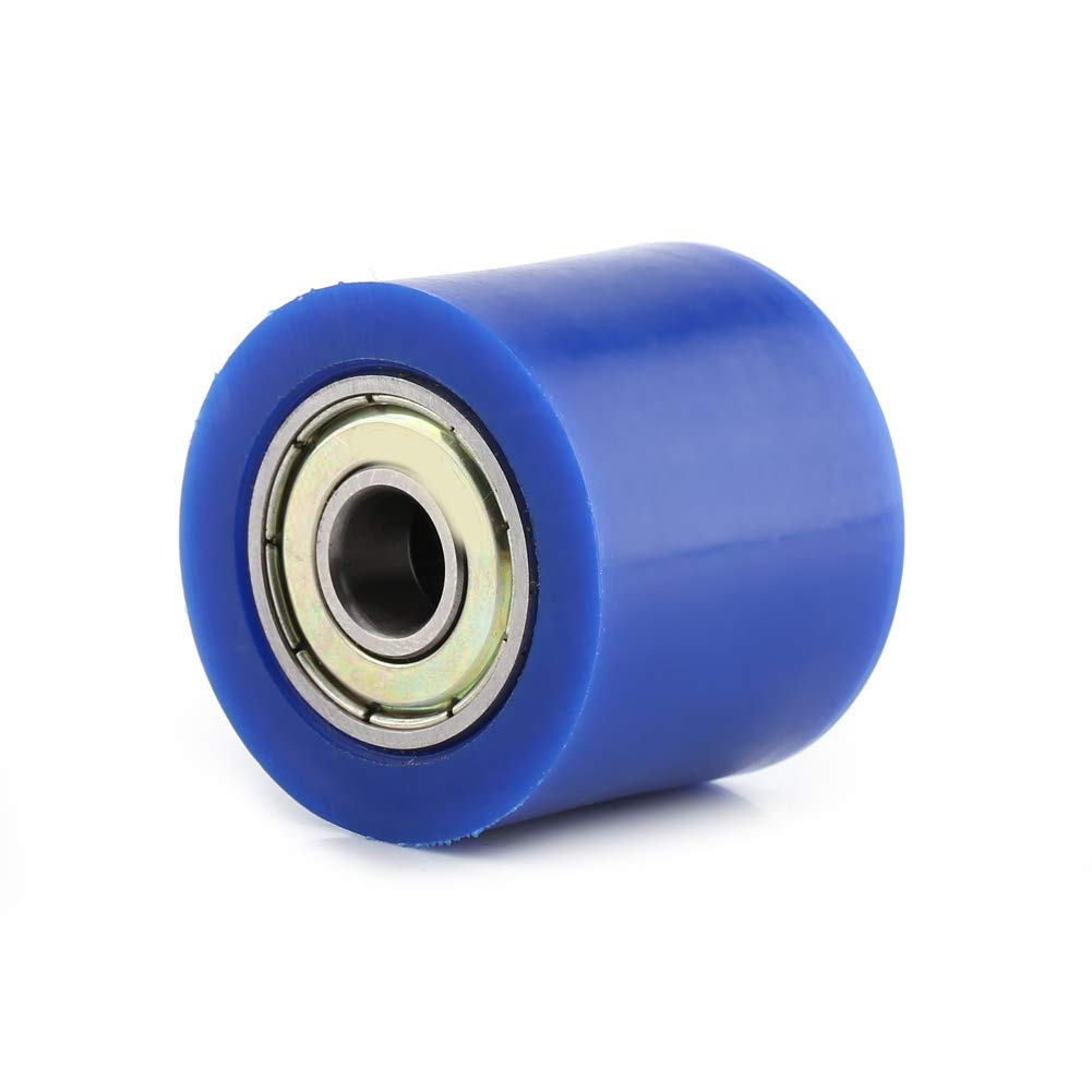 Kettenspanner, 8 Mm 10 Mm Motorrad-Kettenspanner, Kettenrolle mit Sanftem Drehen für Straßenmotorräder, Motorräder und ATVs (Blau 10 mm) von Pongnas