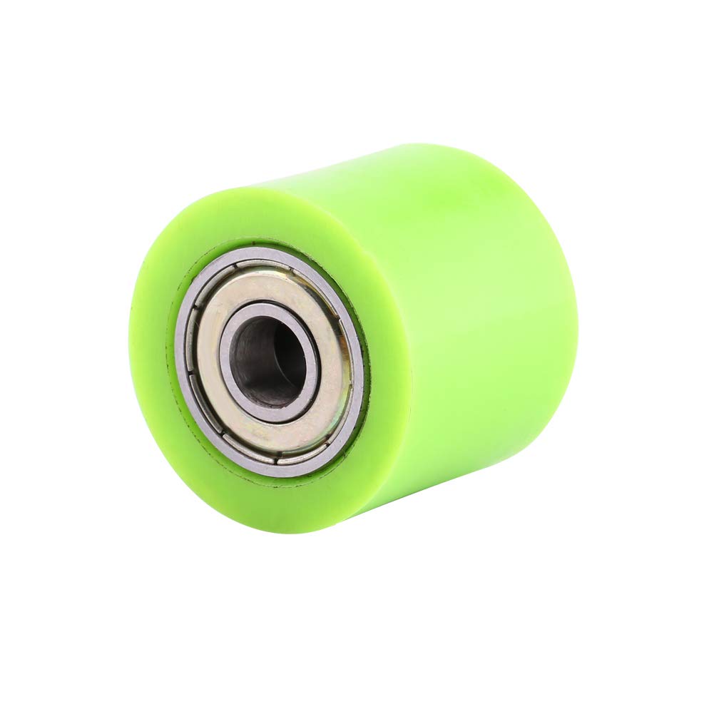 Kettenspanner, 8 Mm 10 Mm Motorrad-Kettenspanner, Kettenrolle mit Sanftem Drehen für Straßenmotorräder, Motorräder und ATVs (Grün 10mm) von Pongnas