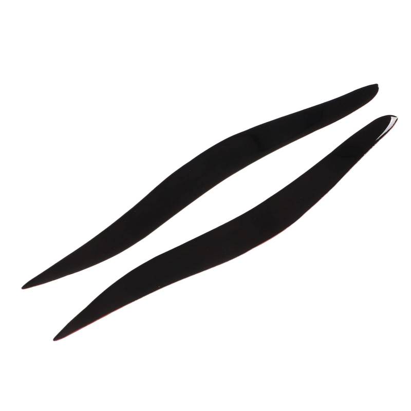Scheinwerfer Augenbrauen, Automobillicht -Scheinwerfer Augenbrauen Scheinwerfer Streifenverkleidung Scheinwerfer Eyelid Trimm 2pcs Gllossy Schwarz Trimmweiche Kunststoff Vorne für IS250 IS300 IS350 von Pongnas