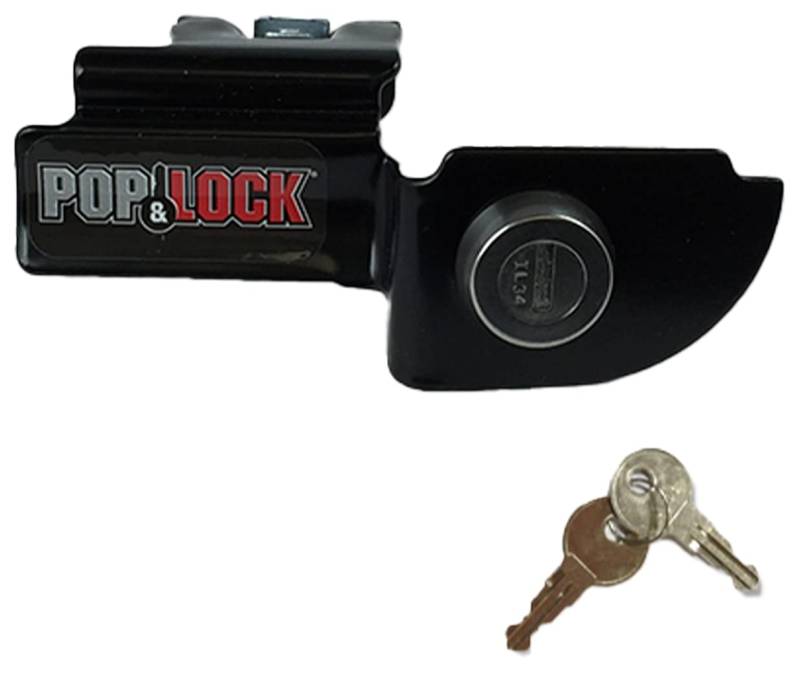 POP & LOCK - PL3600 Manuelles Heckklappenschloss für Dodge Dakota und Mitsubishi Raider, Schwarz von Pop & Lock
