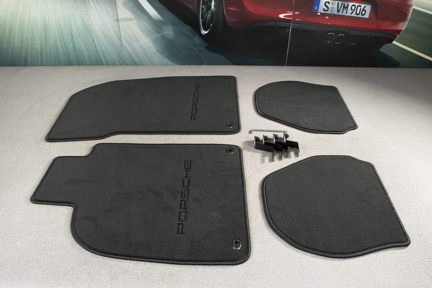 PORSCHE 911 964/993 Fußmattensatz schwarz (4 Teile) /Floor mats Black von Porsche
