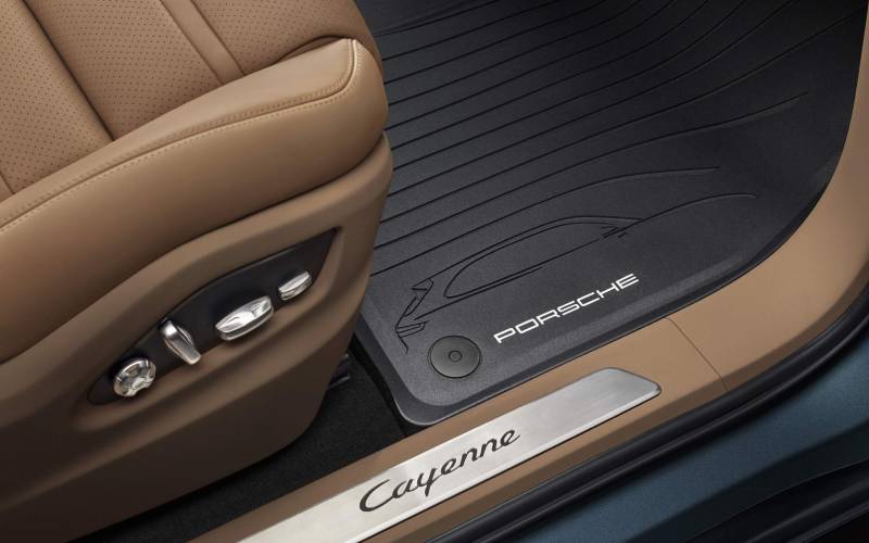 Porsche Cayenne E3 Gummifußmatten Set Allwettermatten Gummimatten von Porsche