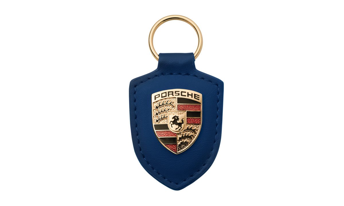 Porsche Schlüsselanhänger Wappen blau **Porsche Driver's Selection** WAP0500950E von Porsche