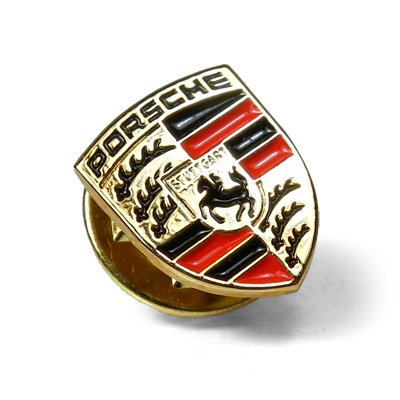 Porsche Wappen Logo Metall Badge, Porsche Artikel von Porsche