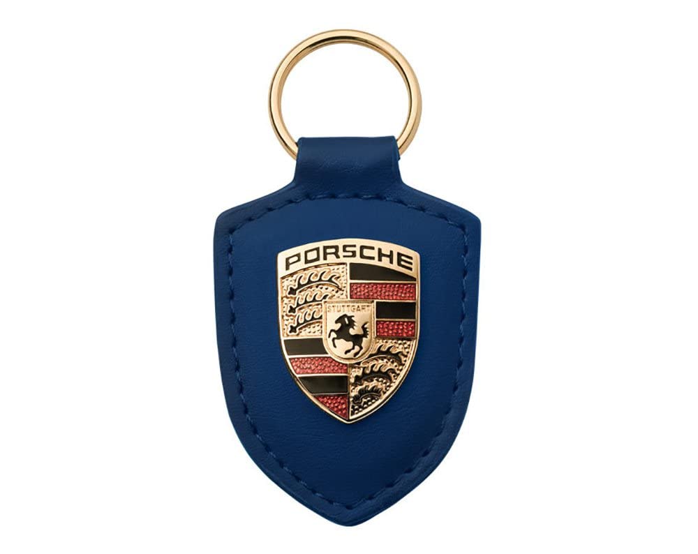 Schlüsselanhänger mit Porsche Wappen, Blau von Porsche