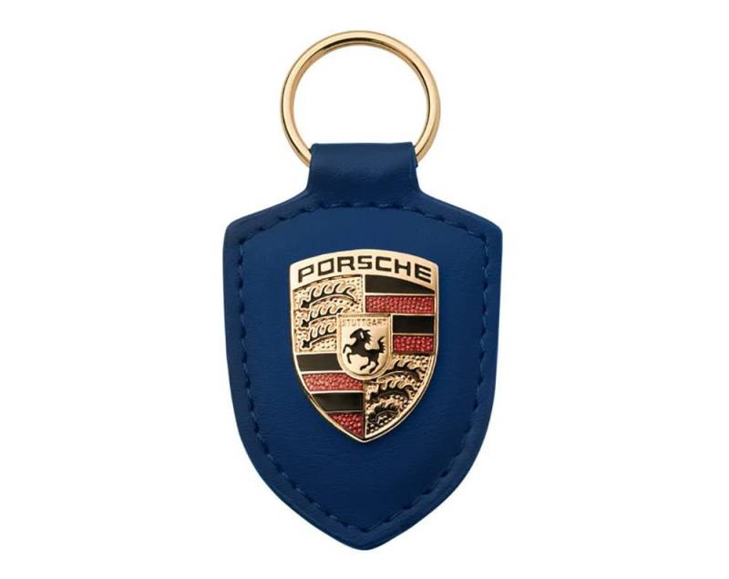 Schlüsselanhänger mit Porsche Wappen, Blau von Porsche